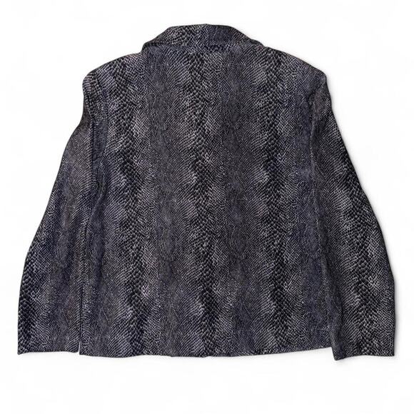 vintage vtg 80s 90s whimsygoth snakeskin animal print jacket - Picture 3 of 5